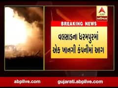 વલસાડઃ ધરમપુરમાં એક ખાનગી કંપનીમાં અચાનક આગ લાગતા અફડાતફડી, જુઓ વીડિયો