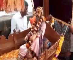 Shiv Jayanti 2020 | प्रतापगडावर शिवरायांच्या मूर्तीची पालखीतून गडावर मिरवणूक | ABP Majha 