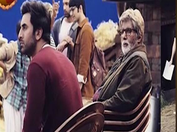 Amitabh Bachchan & Ranbir spotted on the sets of Brahmastra