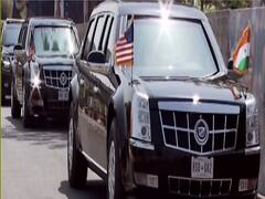 Namaste Trump: Sabarmati Ashram के लिए निकला Modi-Trump का काफिला