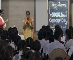 World Cancer Day | कॅन्सरदिनानिमित्त स्वामी विवेकानंद विद्यालयामध्ये उपाय आणि खबरदारीबाबत माहिती देणाऱ्या कार्यक्रमाचं आयोजन