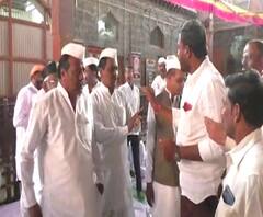 Pandharpur Temple | ऑनलाईन दर्शनासाठी बोलावलेल्या बैठकीत गोंधळ, ऑनलाईन दर्शनाला महाराज मंडळींचा विरोध | पंढरपूर