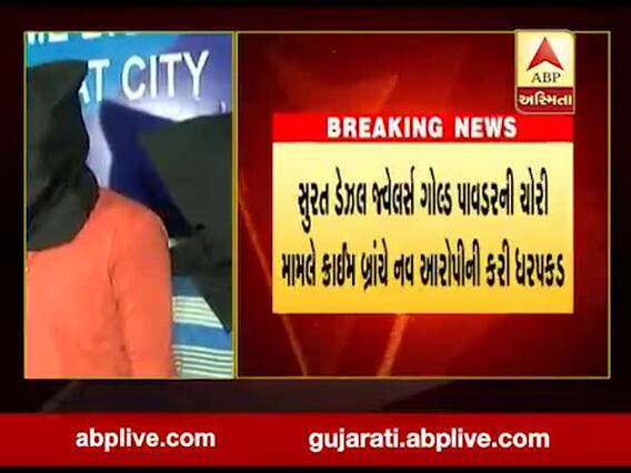 સુરત: ડેઝલ જ્વેલર્સ ગોલ્ડ પાવડરની ચોરી મામલે ક્રાઈમ બાંચે નવ આરોપીની કરી ધરપકડ, જુઓ વીડિયો