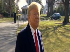 American President Donald Trump leaves for India