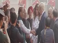 US President accorded ceremonial welcome at Rashtrapati Bhavan