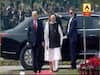 President Trump along with wife Melania reach Hyderabad house
