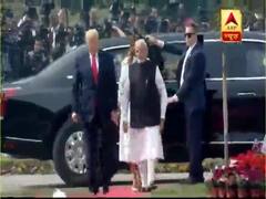 President Trump along with wife Melania reach Hyderabad house