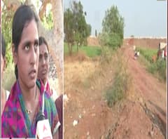 Solapur | शेतकऱ्यानं थेट रस्त्यामध्ये शेततळं खोदल्यानं ग्रामस्थांचे हाल, माळशिरस तालुक्यातील घटना | 