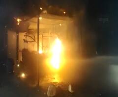 Rural News | पालघरमध्ये रिक्षाला आग | माझं गाव माझा जिल्हा | ABP Majha