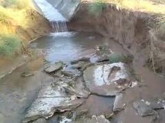 બનાસકાંઠાઃ તૂટેલી કેનાલમાં પાણી બંધ નહી થતાં ખેડૂતો બેહાલ, જુઓ વીડિયો