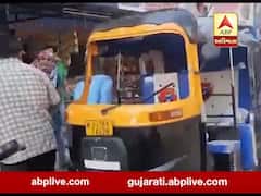 ભરુચઃ કૂતરું વચ્ચે આવી જતાં રીક્ષાએ મારી પલટી, સામે આવ્યા સીસીટીવી