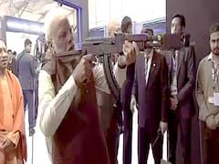 Defence Expo 2020: PM Modi fires multiple rounds from a VR-equipped rifle