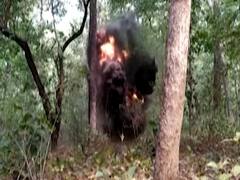 Chhattisgarh: Narrow escape for security personnel in Naxalites IED blast