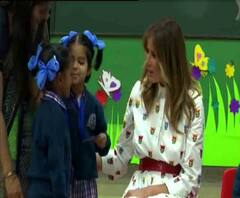 দিল্লির স্কুলে পরিদর্শনে মার্কিন ফার্স্ট লেডি মেলানিয়া ট্রাম্প, যোগ দিলেন হ্যাপিনেস ক্লাসে