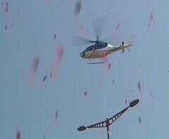 ShivJayanti 2020 | औरंगाबाद जिल्ह्यातील शिवरायांच्या 76 पुतळ्यांवर हेलिकॉप्टरमधून पुष्पवृष्टी | 