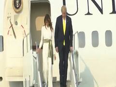 Trump along with Melania, Ivanka & Jared reach Agra airport | Namaste Trump 