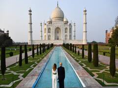 ट्रंप बोले- Taj Mahal की खूबसूरती हैरान करने वाली, पत्नी और बेटी के साथ किया दीदार | Namaste Trump