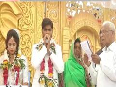 शादी में संविधान की शपथ, जोड़े ने की आंबेडकर की पूजा 