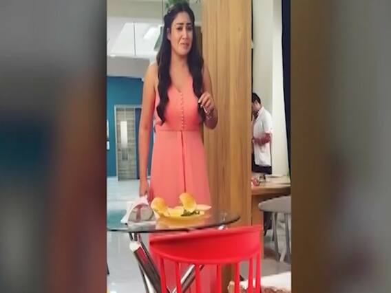 Surbhi Chandna ends up eating chilli multiple times for a shot