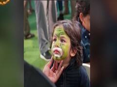 Taimur Ali Khan looks so cute during birthday celebration of Karan Johar's kids