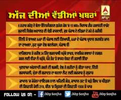 Headlines On ABP Sanjha (14-2-2020)