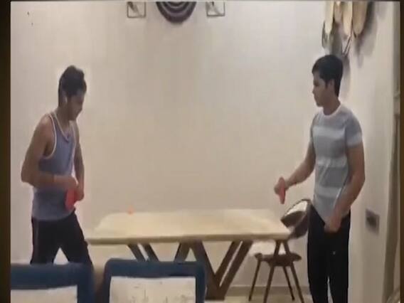 Siddharth Nigam & brother Abhishek play table tennis in self-quarantine 