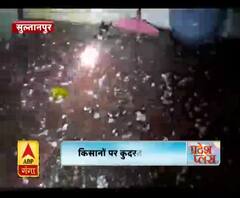 किसानों पर कुदरत की मार, बारिश-ओले गिरने से फसल खराब