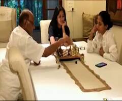 Coronavirus | शरद पवार आणि सुप्रिया सुळेंचा बुद्धिबळाचा डाव