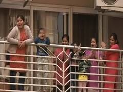 Precursor to Janta Curfew, people clap, bang thalis to thank essential service providers