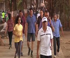 Coronavirus | मॉर्निंग वॉकसाठी मुंबईकरांची शिवाजी पार्कवर गर्दी