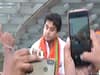 Jyotiraditya Scindia receives grand welcome amid dhols, garlands in Bhopal