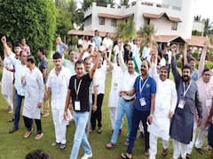 કોંગ્રેસના તમામ ધારાસભ્યો-નેતાઓ જયપુરથી ગુજરાત પરત ફરશે, જુઓ વીડિયો