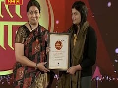 ABP Shakti Samman: 'We look up to you', says Pilot Aarohi Pandit to Smriti Irani 