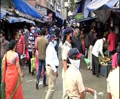 India Lockdown | ठाण्याच्या भाजी मंडईत कमी गर्दी; पोलीस आणि प्रशासनाच्या उपाययोजनांना यश