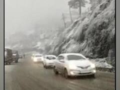 Kufri receives snowfall, cold weather conditions return in Delhi
