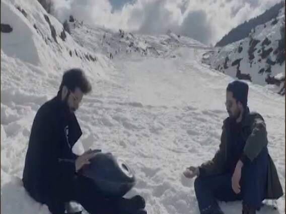 Rithvik Dhanjani shares video playing music on hills 