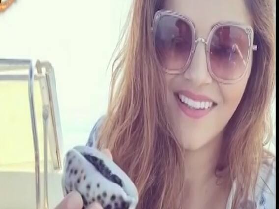 Rubina Dilaik enjoys her holiday