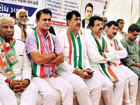 રાજ્યસભાની ચૂંટણીને લઈ કોંગ્રેસના પાટીદાર ધારાસભ્યોએ કરી ગુપ્ત બેઠક, જુઓ વીડિયો