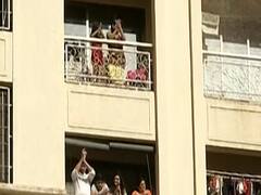 Thane: People clap in their balconies, beat thalis ahead of Janta Curfew