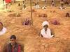 Jaipur: Farmers half-bury their bodies in ground to protest against JDA 