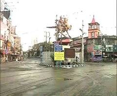 জনতা কার্ফুতে শুনসান শ্যামবাজার পাঁচমাথার মোড়