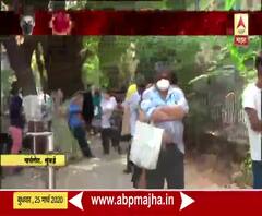 India Lockdown | सामान खरेदीसाठी स्टार मॉलसमोर लोकांच्या रांगा