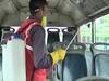 Coronavirus: DTC buses being sanitized in Delhi