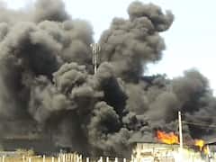 સુરતઃ પીપોદ્રામાં ઓઇલના ગોડાઉનમાં લાગી ભીષણ આગ, જુઓ વીડિયો