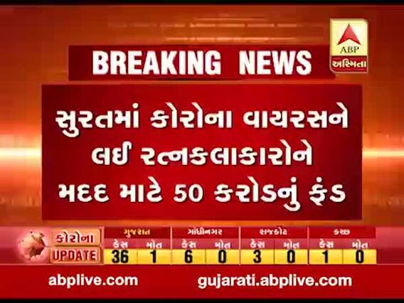 કોરોનાનો કહેરઃ રત્નકલાકારોને મદદ માટે 50 કરોડ રૂપિયાનું ફંડ, જુઓ વીડિયો