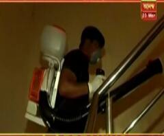 করোনা মোকাবিলায় পুরসভার অস্ত্র ফগিং স্যানিটাইজ মেশিন