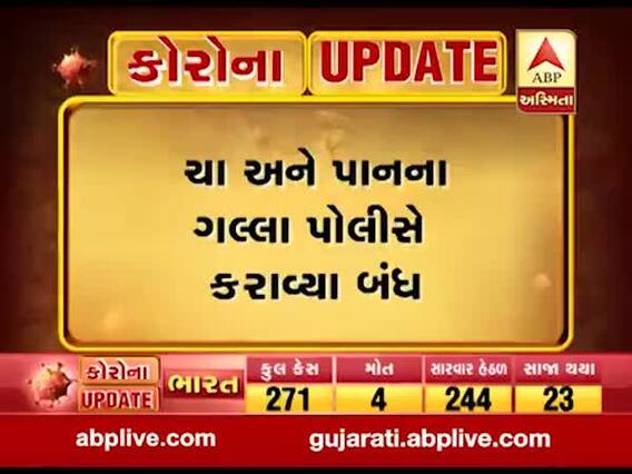 કોરોના વાયરસનો કહેરઃ રાજકોટમાં ચાની લારી-પાનના ગલ્લા બંધ કરાવાયા, જુઓ વીડિયો