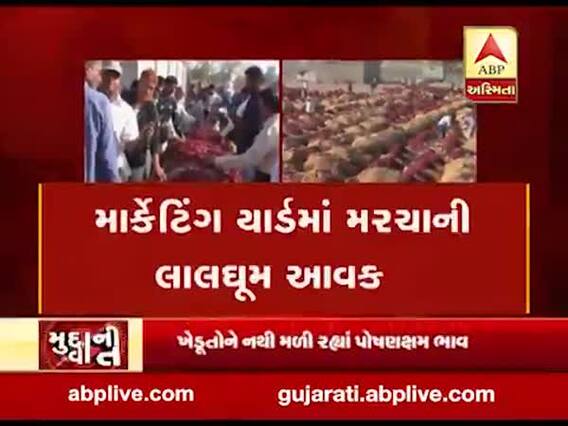 મુદ્દાની વાતઃ માર્કેટિંગ યાર્ડમાં મરચાની ધૂમ આવક, જુઓ અહેવાલ 