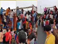 ગુજરાત લોકડાઉનઃ મજૂરોમાં ભયનો માહોલ, અમદાવાદથી ટ્રક-પગપાળા વતન પરત ફરી રહ્યા છે શ્રમિકો, જુઓ વીડિયો