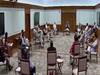Union Cabinet meeting underway, social distancing seen